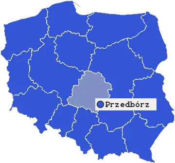 Mapa Przedbórza