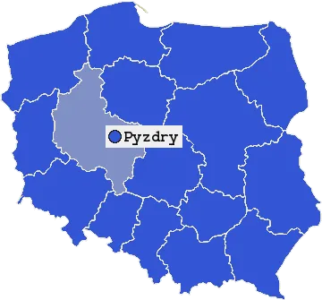Mapa Pyzdr
