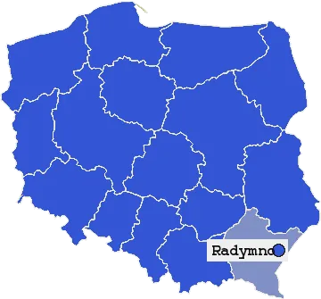 Mapa Radymna