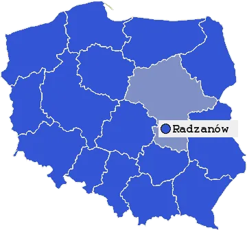 Mapa Radzanowa