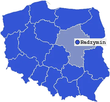 Mapa Radzymina