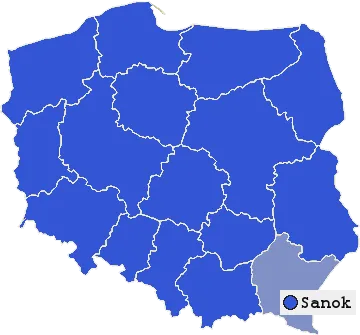Mapa Sanoka