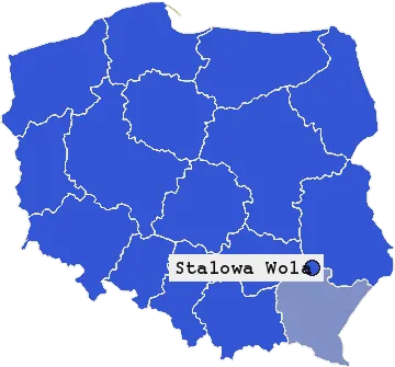 Mapa Stalowej Woli