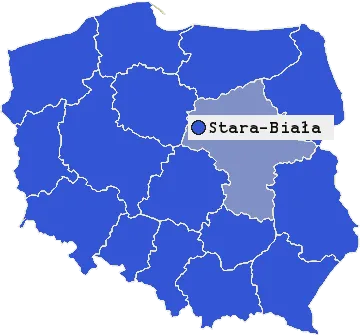Mapa Starej Białej