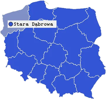 Mapa Starej Dąbrowy