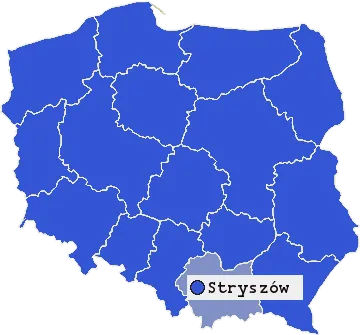 Mapa Stryszowa