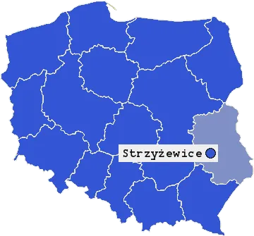 Mapa Strzyżewic