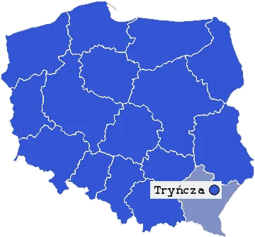 Mapa Tryńczy
