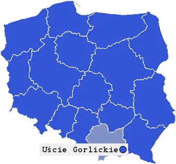 Mapa Uścia Gorlickiego