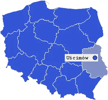 Mapa Uścimia