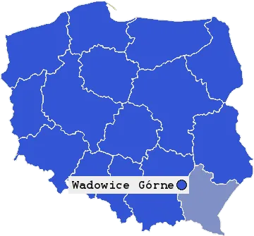 Mapa Wadowic Górnych