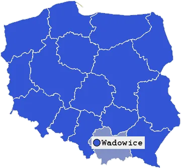 Mapa Wadowic