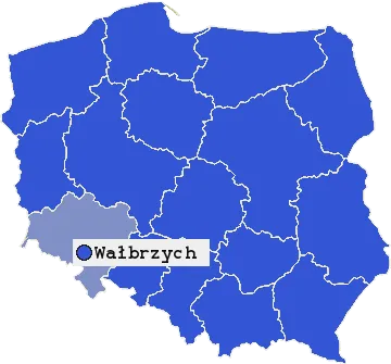 Mapa Wałbrzycha
