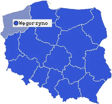 Mapa Węgorzyna