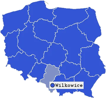 Mapa Wilkowic
