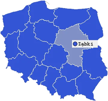 Mapa Ząbek