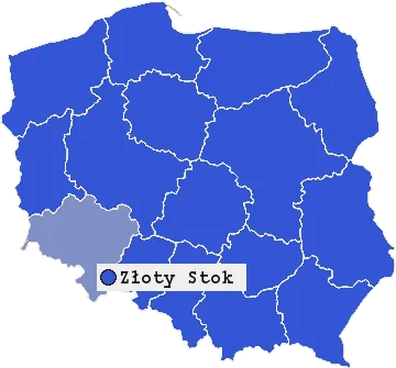 Mapa Złotego Stoku