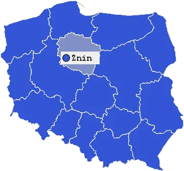 Mapa Żnina